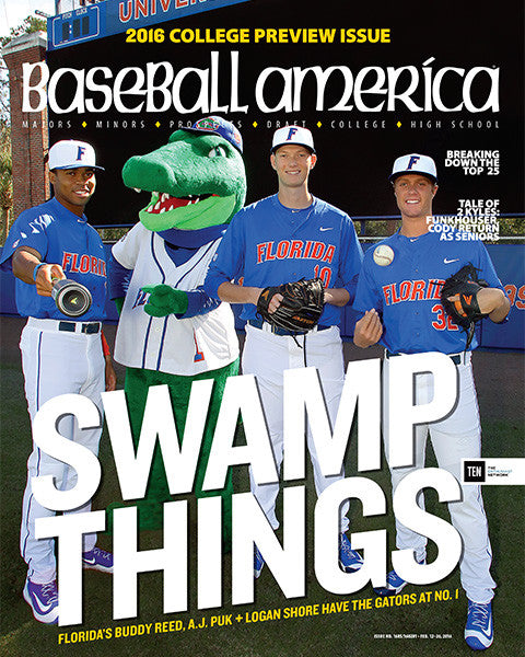 College Preview Issue Swamp Things Floridas Buddy Reed, AJ Puk, Logan Shore Have the Gators at No.1